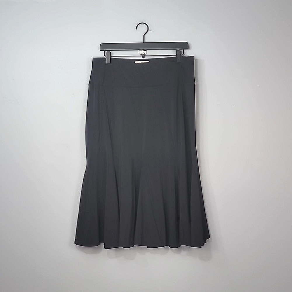 Michael Kors Black Flutter Fit Flare Mermaid Skirt